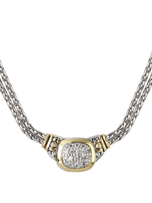 Nouveau Collection - Cubic Zirconia Double-Strand Necklace – John