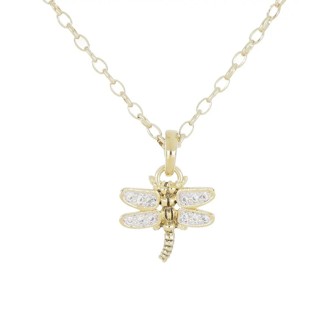 20th Anniversary Collection - Gold Dragonfly Necklace John Medeiros Jewelry Collections