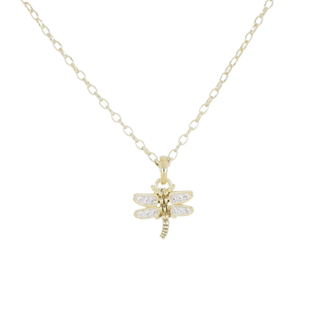 20th Anniversary Collection - Gold Dragonfly Necklace John Medeiros Jewelry Collections