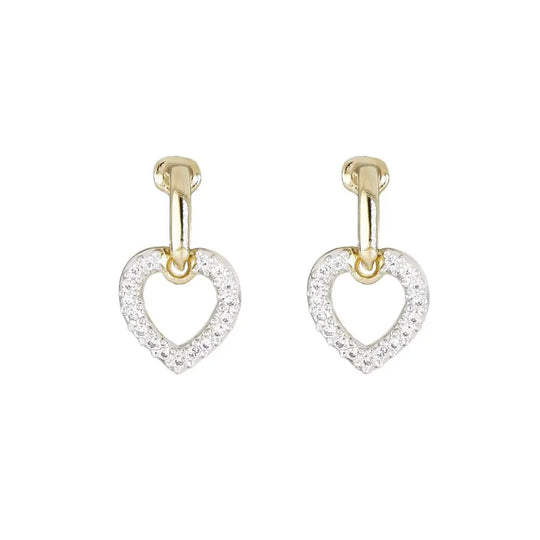 Aldrava Collection - Heart Pavé Earrings John Medeiros Jewelry Collections