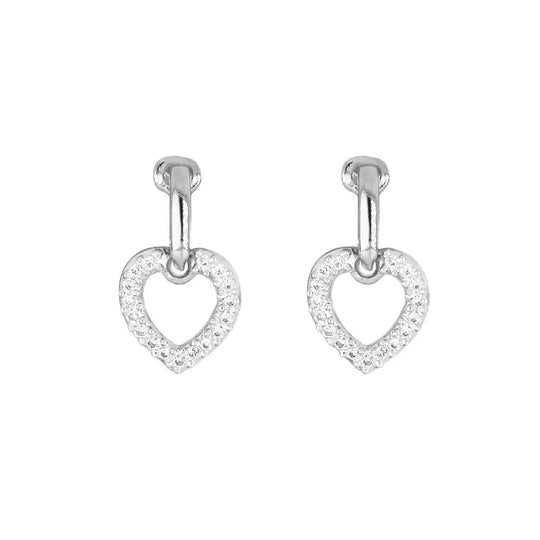 Aldrava Collection - Heart Pavé Earrings John Medeiros Jewelry Collections