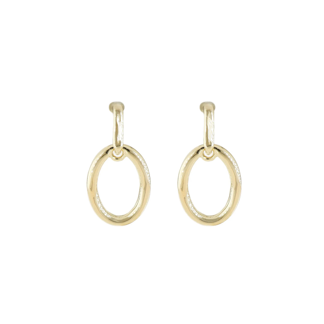 Aldrava Collection - Oval Earrings in Gold John Medeiros Jewelry Collections