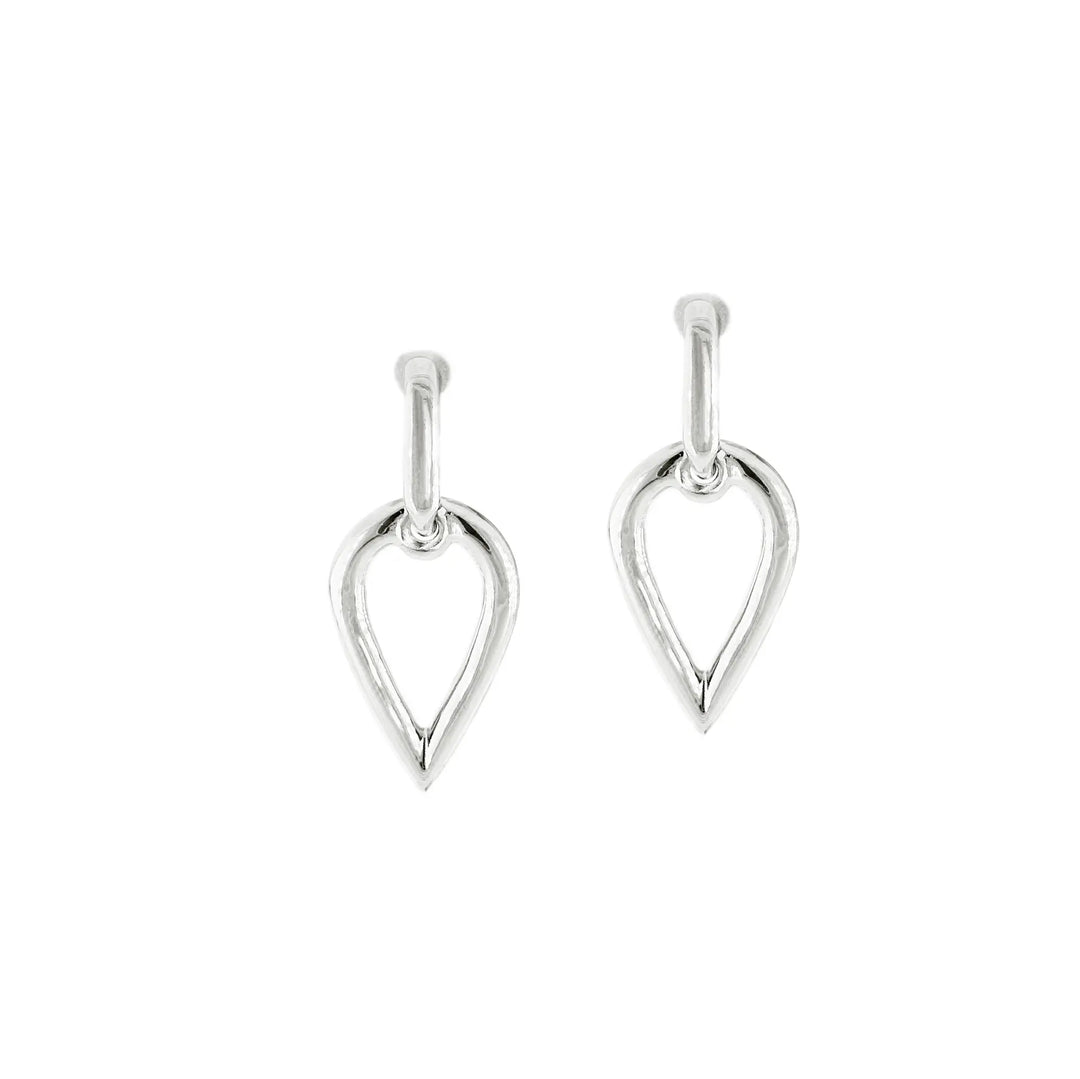 Aldrava Collection - Teardrop Earrings in Rhodium John Medeiros Jewelry Collections