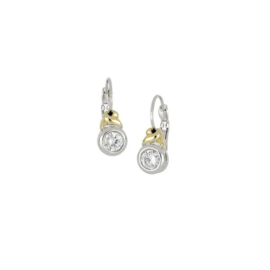 Antiqua Collection - Cubic Zirconia French Wire Earrings John Medeiros Jewelry Collections