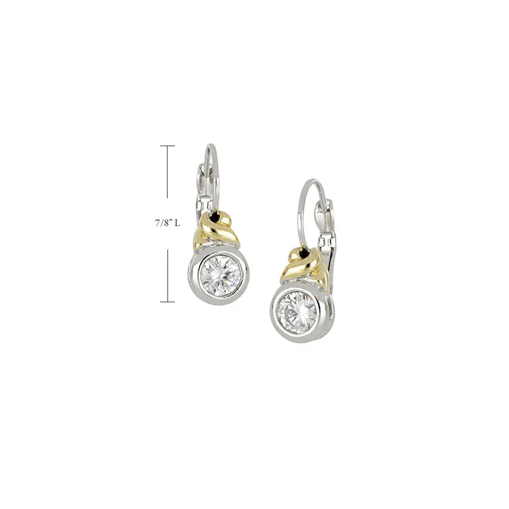 Antiqua Collection - Cubic Zirconia French Wire Earrings John Medeiros Jewelry Collections