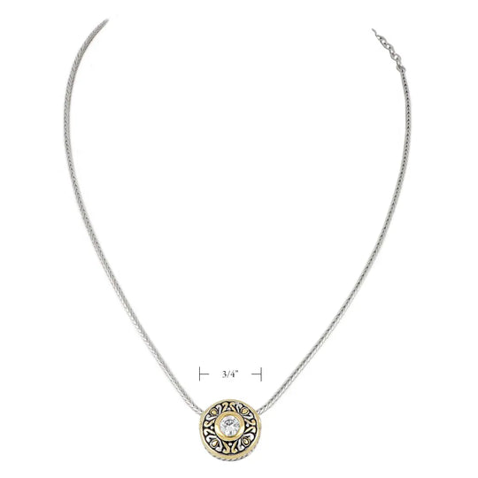 Antiqua Collection - Sliding Circle Pendant on Chain John Medeiros Jewelry Collections