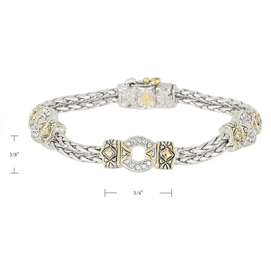 Antiqua Collection - Three Circle Pavé Bracelet John Medeiros Jewelry Collections