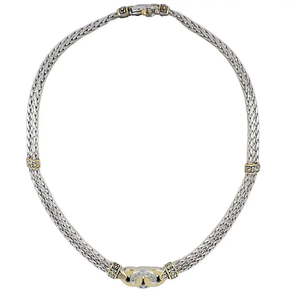 Antiqua Collection - Three Circle Pavé Necklace John Medeiros Jewelry Collections