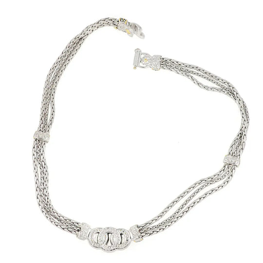 Antiqua Collection - Three Circle Pavé Necklace John Medeiros Jewelry Collections