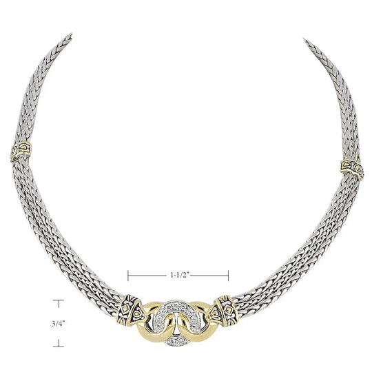 Antiqua Collection - Three Circle Pavé Necklace John Medeiros Jewelry Collections