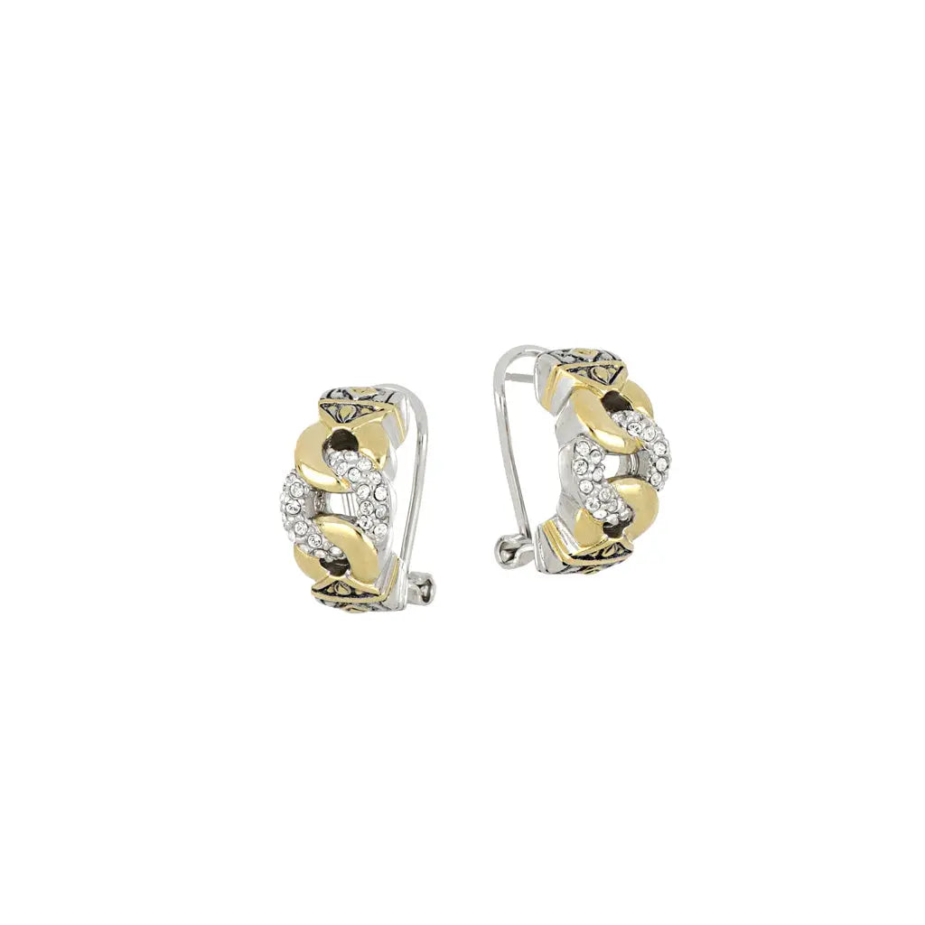 Antiqua Collection - Three Circle Pavé Post Clip Earrings John Medeiros Jewelry Collections