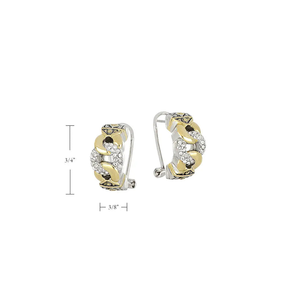 Antiqua Collection - Three Circle Pavé Post Clip Earrings John Medeiros Jewelry Collections