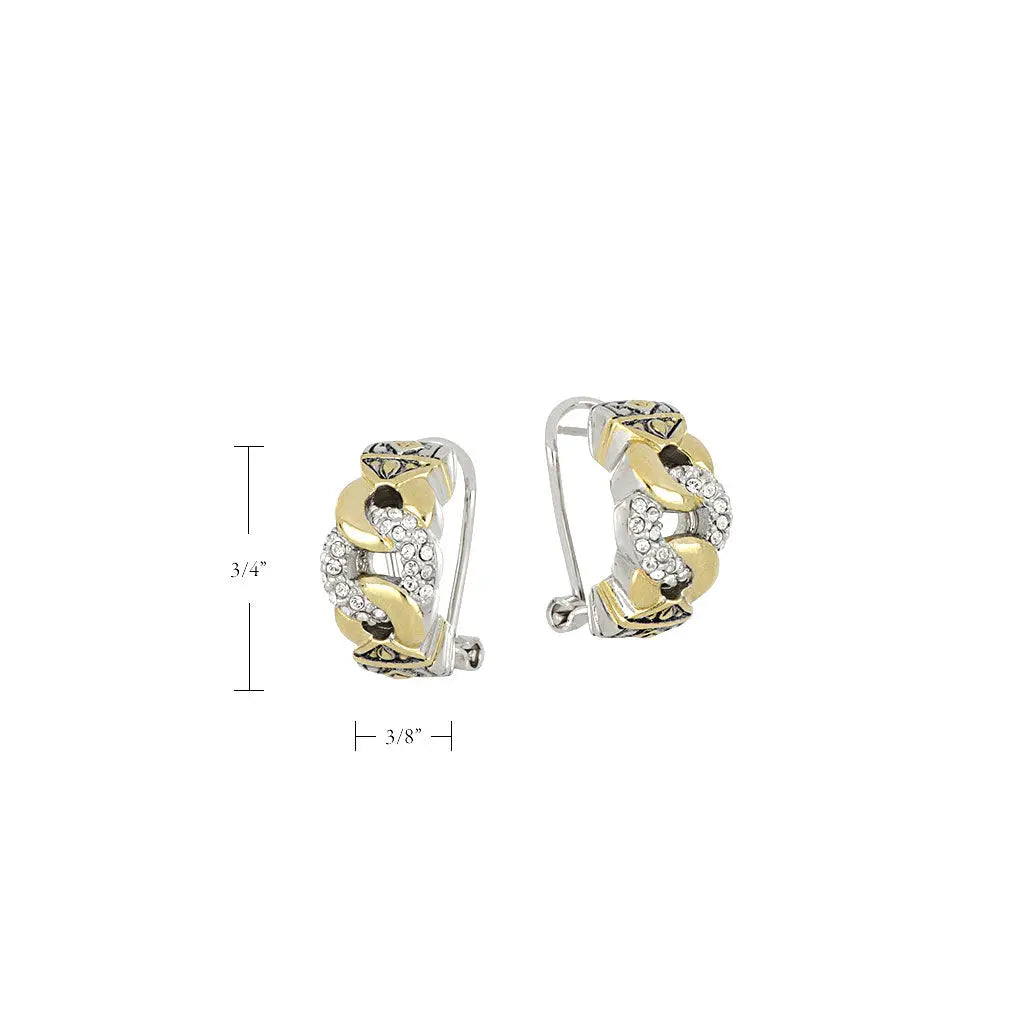 Antiqua Collection - Three Circle Pavé Post Clip Earrings John Medeiros Jewelry Collections