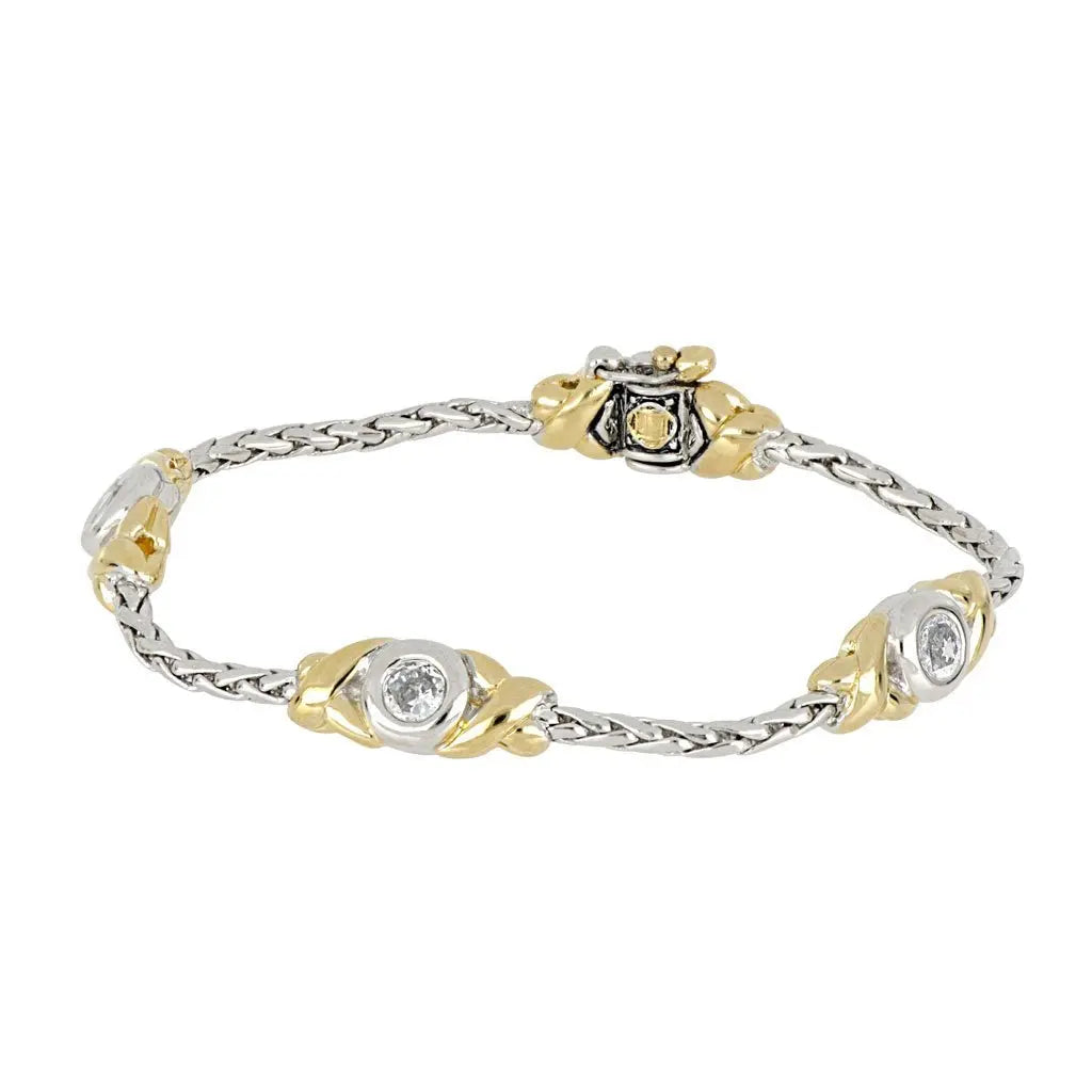 Antiqua Collection - Three Station Crystal Circle Bracelet John Medeiros Jewelry Collections