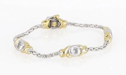 Antiqua Collection - Three Station Crystal Circle Bracelet John Medeiros Jewelry Collections