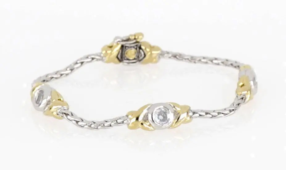 Antiqua Collection - Three Station Crystal Circle Bracelet John Medeiros Jewelry Collections