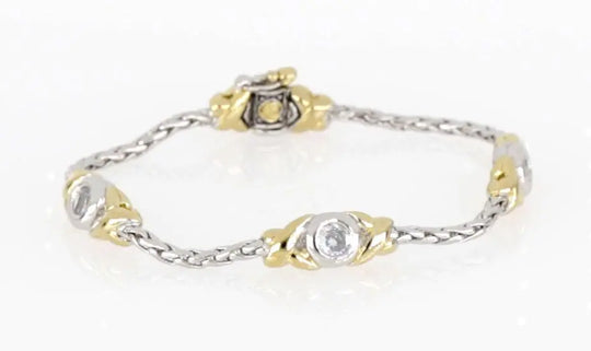 Antiqua Collection - Three Station Crystal Circle Bracelet John Medeiros Jewelry Collections