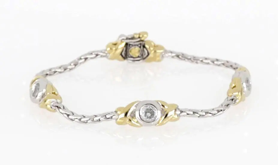 Antiqua Collection - Three Station Crystal Circle Bracelet John Medeiros Jewelry Collections