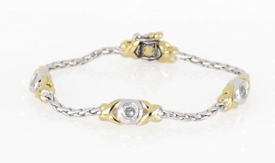 Antiqua Collection - Three Station Crystal Circle Bracelet John Medeiros Jewelry Collections