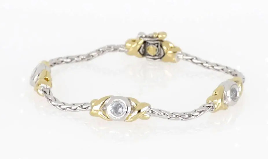 Antiqua Collection - Three Station Crystal Circle Bracelet John Medeiros Jewelry Collections