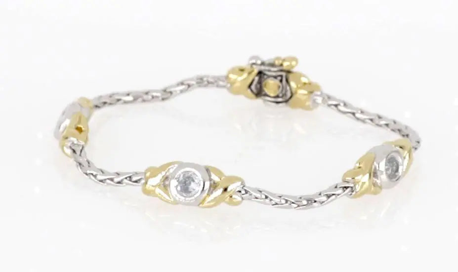 Antiqua Collection - Three Station Crystal Circle Bracelet John Medeiros Jewelry Collections