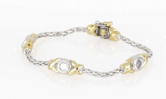 Antiqua Collection - Three Station Crystal Circle Bracelet John Medeiros Jewelry Collections