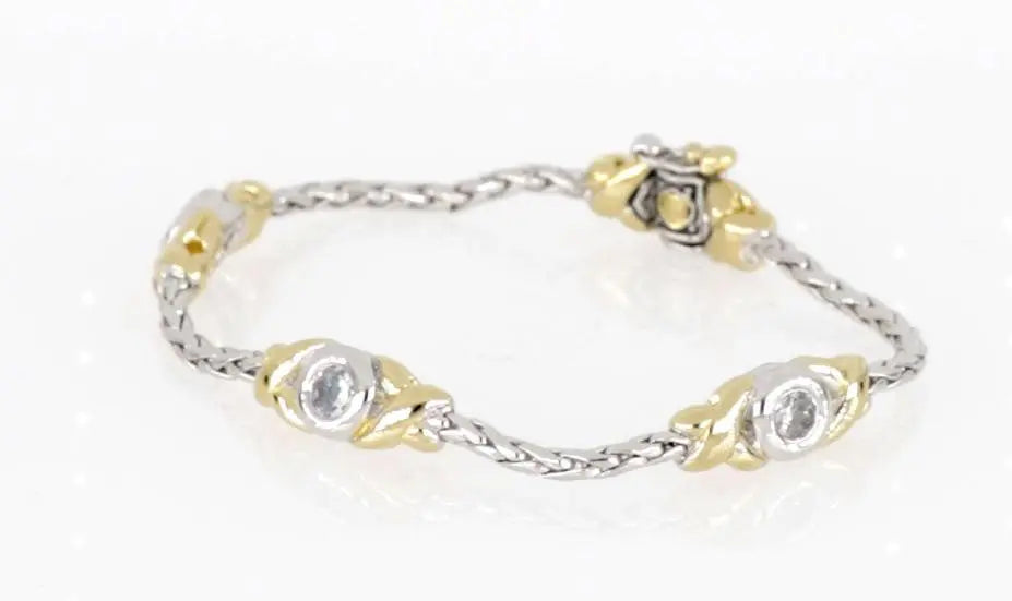 Antiqua Collection - Three Station Crystal Circle Bracelet John Medeiros Jewelry Collections