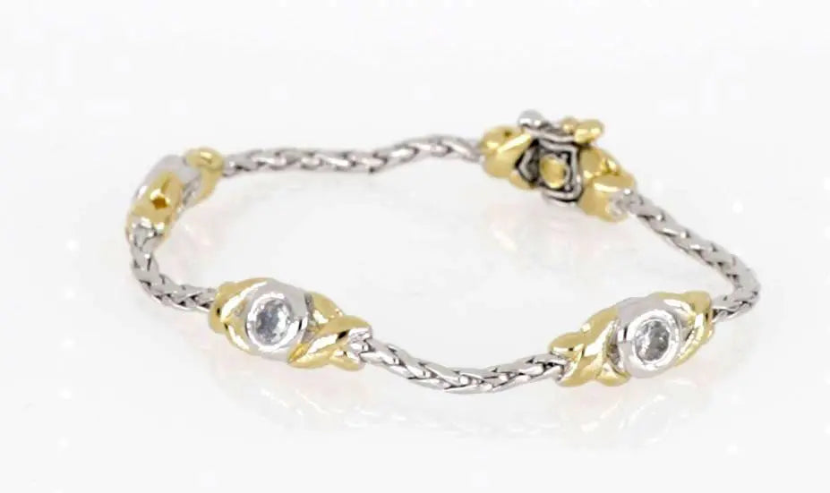 Antiqua Collection - Three Station Crystal Circle Bracelet John Medeiros Jewelry Collections