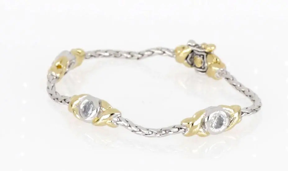 Antiqua Collection - Three Station Crystal Circle Bracelet John Medeiros Jewelry Collections