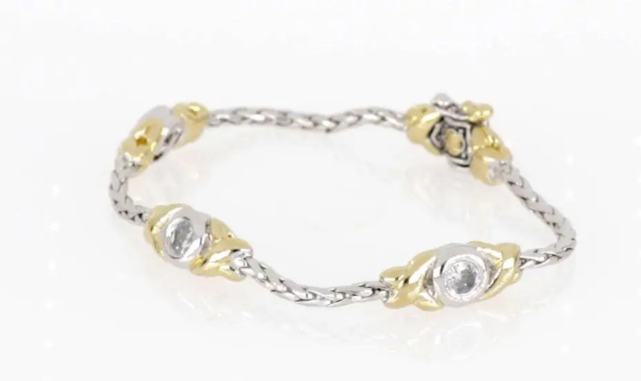 Antiqua Collection - Three Station Crystal Circle Bracelet John Medeiros Jewelry Collections