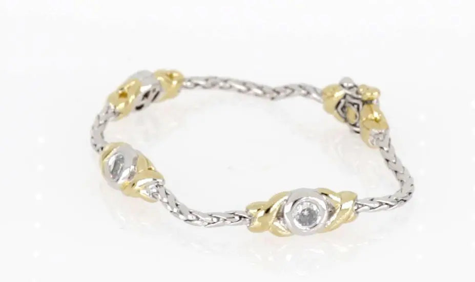 Antiqua Collection - Three Station Crystal Circle Bracelet John Medeiros Jewelry Collections