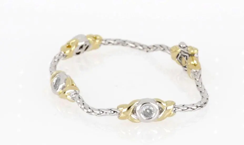 Antiqua Collection - Three Station Crystal Circle Bracelet John Medeiros Jewelry Collections