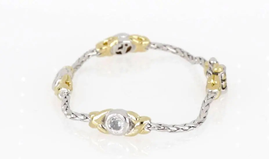 Antiqua Collection - Three Station Crystal Circle Bracelet John Medeiros Jewelry Collections