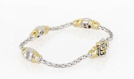 Antiqua Collection - Three Station Crystal Circle Bracelet John Medeiros Jewelry Collections