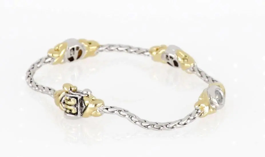 Antiqua Collection - Three Station Crystal Circle Bracelet John Medeiros Jewelry Collections