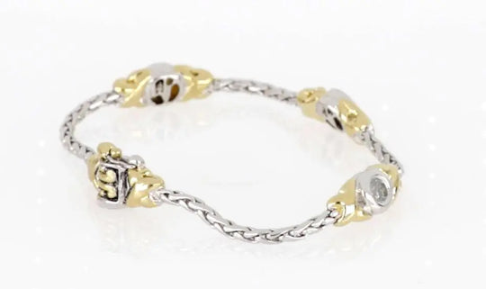 Antiqua Collection - Three Station Crystal Circle Bracelet John Medeiros Jewelry Collections