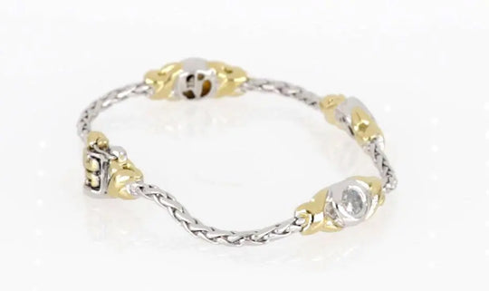 Antiqua Collection - Three Station Crystal Circle Bracelet John Medeiros Jewelry Collections