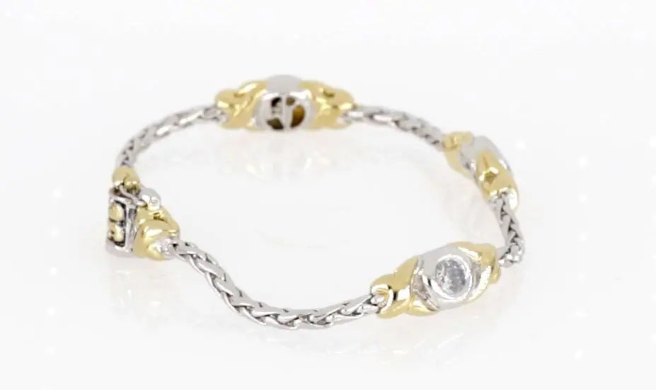 Antiqua Collection - Three Station Crystal Circle Bracelet John Medeiros Jewelry Collections