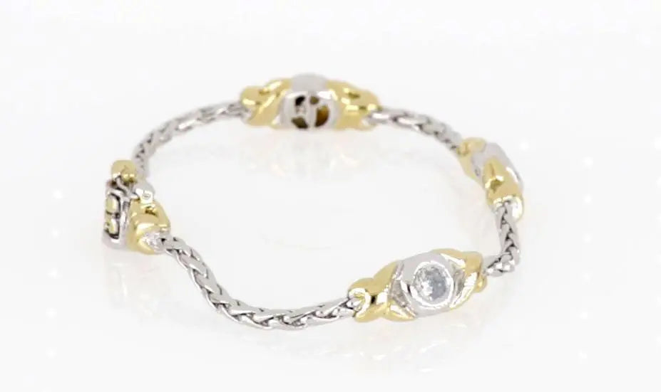 Antiqua Collection - Three Station Crystal Circle Bracelet John Medeiros Jewelry Collections