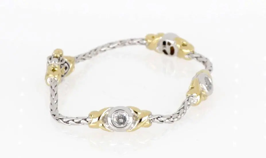 Antiqua Collection - Three Station Crystal Circle Bracelet John Medeiros Jewelry Collections