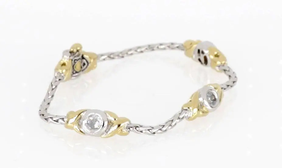 Antiqua Collection - Three Station Crystal Circle Bracelet John Medeiros Jewelry Collections