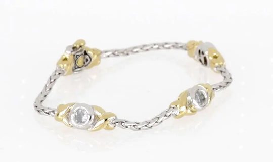 Antiqua Collection - Three Station Crystal Circle Bracelet John Medeiros Jewelry Collections