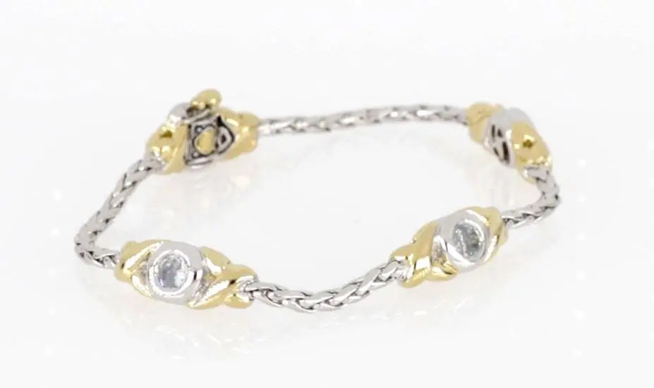 Antiqua Collection - Three Station Crystal Circle Bracelet John Medeiros Jewelry Collections