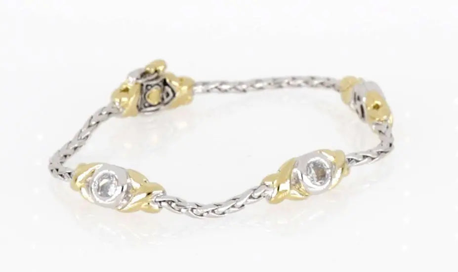 Antiqua Collection - Three Station Crystal Circle Bracelet John Medeiros Jewelry Collections