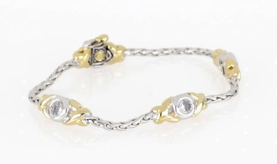 Antiqua Collection - Three Station Crystal Circle Bracelet John Medeiros Jewelry Collections