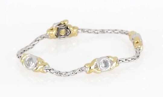 Antiqua Collection - Three Station Crystal Circle Bracelet John Medeiros Jewelry Collections