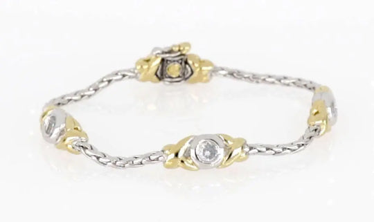 Antiqua Collection - Three Station Crystal Circle Bracelet John Medeiros Jewelry Collections