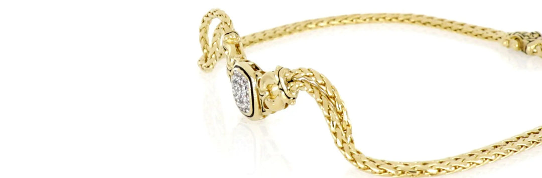 Anvil Collection - Gold & Pavé Double-Strand Horseshoe Necklace John Medeiros Jewelry Collections