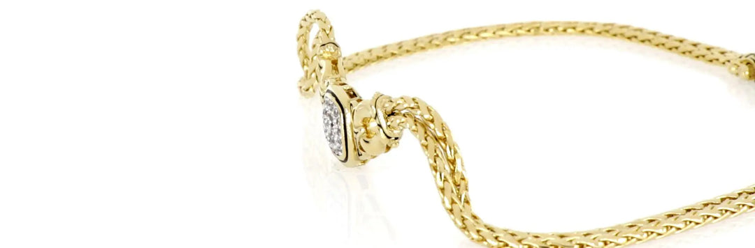 Anvil Collection - Gold & Pavé Double-Strand Horseshoe Necklace John Medeiros Jewelry Collections