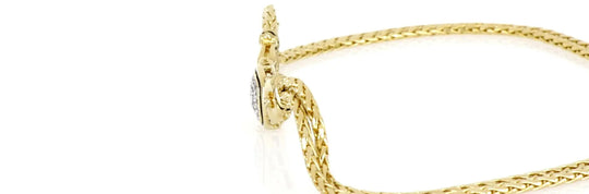 Anvil Collection - Gold & Pavé Double-Strand Horseshoe Necklace John Medeiros Jewelry Collections